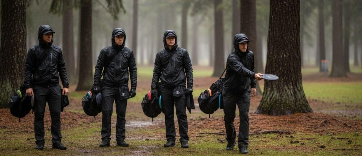 disc golf rain